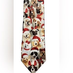 Christmas Dog Tie